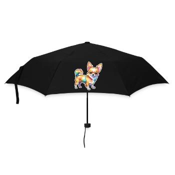 Chihuahua Watercolors - Umbrella (small) - black - Front