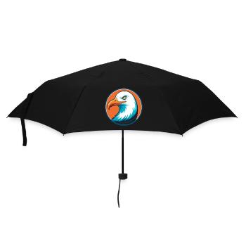 Seagull Cute Funny Kawaii Cartoon Animal Pet Logo - Umbrella (small) - black - Front