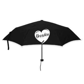 Dresden Heart Church of Our Lady Love Symbol City Logo - Umbrella (small) - black - Front
