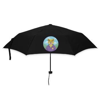 Cougar Cute Kawaii Cartoon Clipart Animal Pet - Umbrella (small) - black - Front