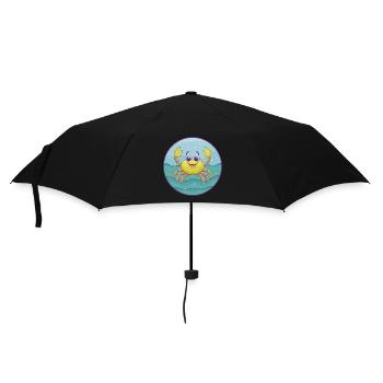 Crab Cute Kawaii Cartoon Clipart Animal Pet - Umbrella (small) - black - Front