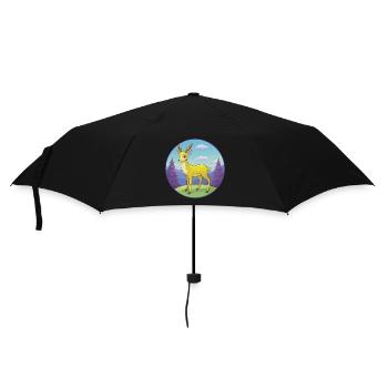 Deer Cute Kawaii Cartoon Clipart Animal Pet - Umbrella (small) - black - Front