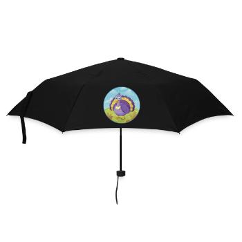 Turkey Cute Kawaii Cartoon Clipart Animal Pet - Umbrella (small) - black - Front