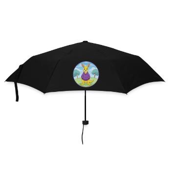 Kangaroo Cute Kawaii Cartoon Clipart Animal Pet - Umbrella (small) - black - Front