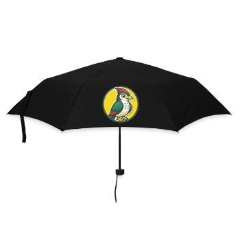 Coucou Oiseau Mignon Kawaii Dessin animé Clipart Animal de compagnie - Parapluie standard - noir - Devant