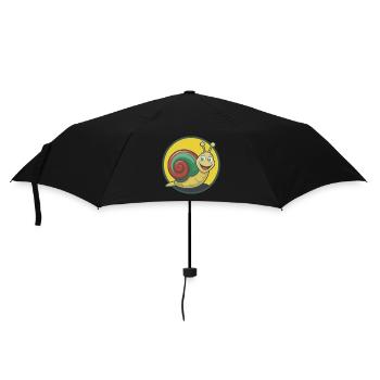 Snail Cute Kawaii Cartoon Clipart Pet Animal - Umbrella (small) - black - Front