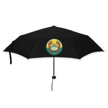 Crab Cute Kawaii Cartoon Clipart Pet Animal - Umbrella (small) - black - Front
