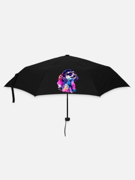 Meerkat Erdhündchen Scharrtier mit Headphones - Parapluie standard - noir
