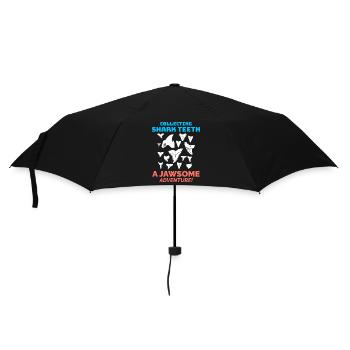 Collectionneur de dents de requin Chasse aux fossiles Paléontologie - Parapluie standard - noir - Devant