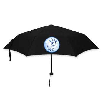 antilope bleu kawaii dessin animé personnage clipart animal de compagnie - Parapluie standard - noir - Devant