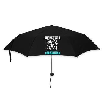 Dents de requin Collectionneur de fossiles Chasse Paléontologie - Parapluie standard - noir - Devant