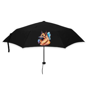 Belgian Shepherd Dog Watercolors - Umbrella (small) - black - Front