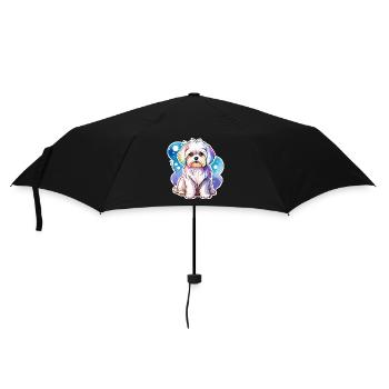 Malteser Wasserfarben - Regenschirm (klein) - Schwarz - Vorne