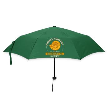 Fossil Hunting Paleontology Collector Prehistoric - Umbrella (small) - bottlegreen - Front