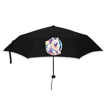 Samoyed Watercolors - Umbrella (small) - black - Front