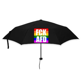 Fck afd - Parapluie standard - noir - Devant