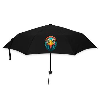 Turkey Cute Kawaii Cartoon Clipart Animal Face - Umbrella (small) - black - Front