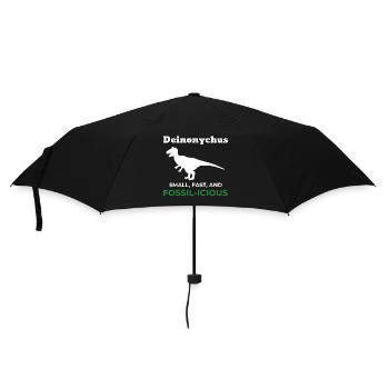 Deinonychus Dinosaur Dino Paleontologist Fossil - Umbrella (small) - black - Front