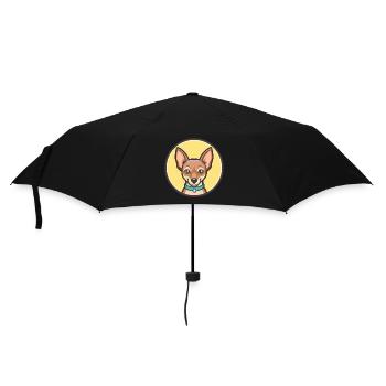 Abyssinian Sand Terrier Dog Breed Cartoon Kawaii - Umbrella (small) - black - Front