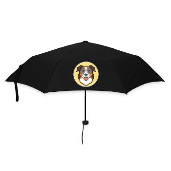 Australian Shepherd Dog Breed Funny Cartoon Kawaii - Umbrella (small) - black - Front
