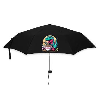 Mignon T-Rex Ramen Dino dinosaure cadeau - Parapluie standard - noir - Devant