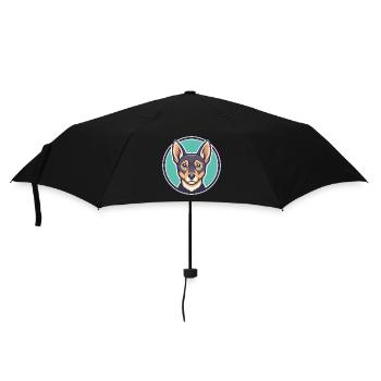 Abyssinian Sand Terrier Dog Breed Cartoon Kawaii - Umbrella (small) - black - Front