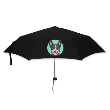 Australian Stumpy Tail Cattle Dog Breed Cartoon - Parapluie standard - noir - Devant
