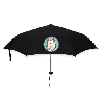 Berger Blanc Suisse Dog Breed Funny Cartoon Kawaii - Umbrella (small) - black - Front