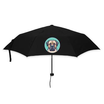 Dogue brésilien chien race dessin animé Kawaii Clipart - Parapluie standard - noir - Devant