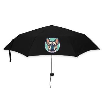 Braque Francais Dog Breed Cartoon Kawaii Clipart - Umbrella (small) - black - Front