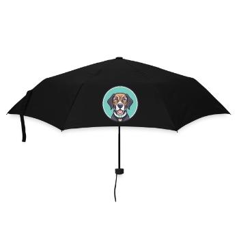 Broholmer chien race dessin animé Kawaii Clipart Animal - Parapluie standard - noir - Devant