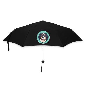 Dog Breed Cartoon Kawaii Clipart Illustration - Umbrella (small) - black - Front