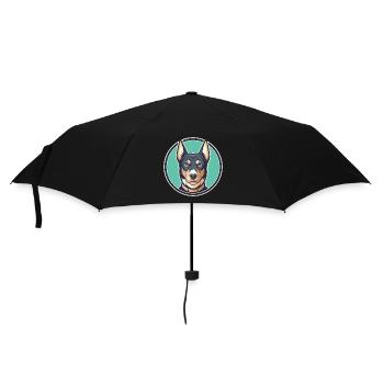 Jamthund Dog Breed Colorful Cartoon Kawaii Clipart - Umbrella (small) - black - Front