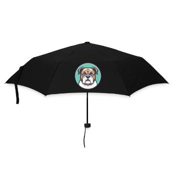 Olde English Bulldogge Dog Breed Cartoon Kawaii - Umbrella (small) - black - Front