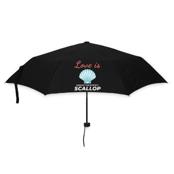 Jakobsmuscheln Sammler Strandräuber Schalentiere - Regenschirm (klein) - Schwarz - Vorne