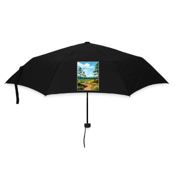 Cannock Chase Aonb Affiche de voyage Souvenir Peinture WP - Parapluie standard - noir - Devant