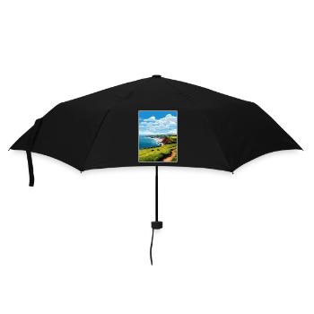 South Devon Aonb Voyage Affiche Peinture Souvenir WPA - Parapluie standard - noir - Devant