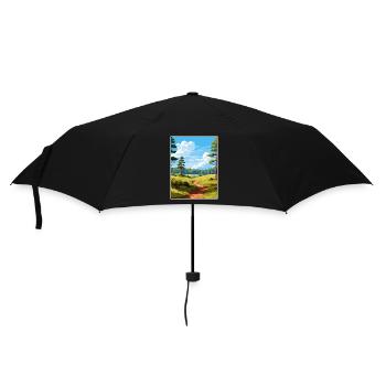 Cannock Chase Aonb Affiche de voyage Souvenir Peinture WP - Parapluie standard - noir - Devant