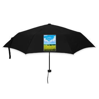 Howardian Hills Aonb Travel Poster Souvenir WPA - Umbrella (small) - black - Front