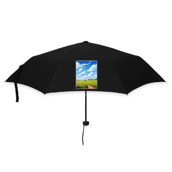 Howardian Hills Aonb Travel Poster Souvenir WPA - Umbrella (small) - black - Front