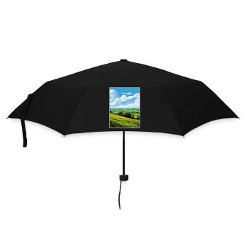 Blackdown Hills Aonb Travel Poster Souvenir WPA - Umbrella (small) - black - Front