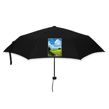 North Wessex Downs Aonb Travel Poster Souvenir WPA - Umbrella (small) - black - Front