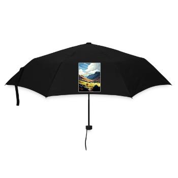 Clwydian Range Anob Vintage Reiseposter Souvenir - Regenschirm (klein) - Schwarz - Vorne