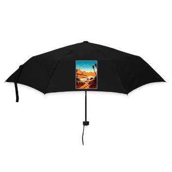 Sahara Désert Afrique Voyage Affiche Souvenir WPA - Parapluie standard - noir - Devant