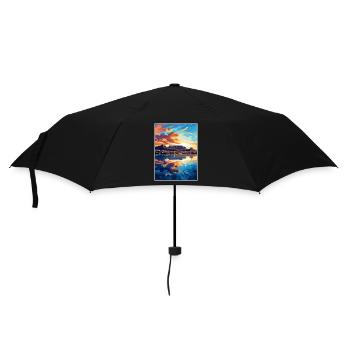 Cape Town South Africa Travel Poster Souvenir WPA - Umbrella (small) - black - Front