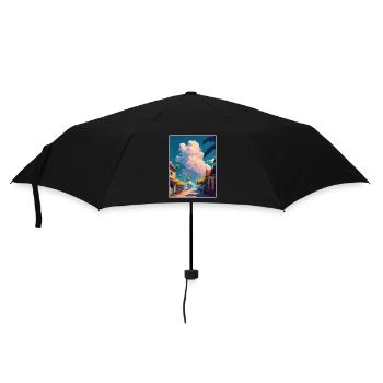 Hue Vietnam Voyage Affiche Souvenir Carte Postale Peinture - Parapluie standard - noir - Devant