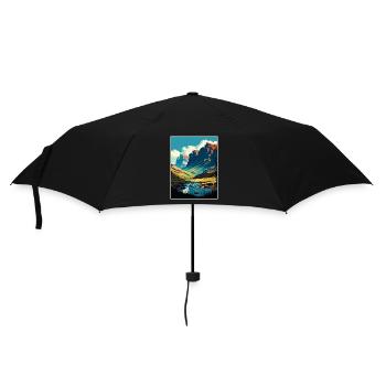 Drakensberge Südafrika Reiseposter Souvenir - Regenschirm (klein) - Schwarz - Vorne