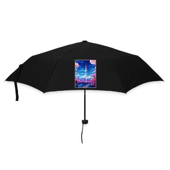 Japon Tokyo Voyage Affiche Souvenir Carte Postale Peinture - Parapluie standard - noir - Devant