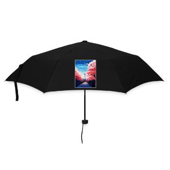 Japon Tokyo Voyage Affiche Souvenir Carte Postale Peinture - Parapluie standard - noir - Devant