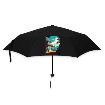 La Havane Caraïbes Voyage Affiche Souvenir Peinture WPA - Parapluie standard - noir - Devant